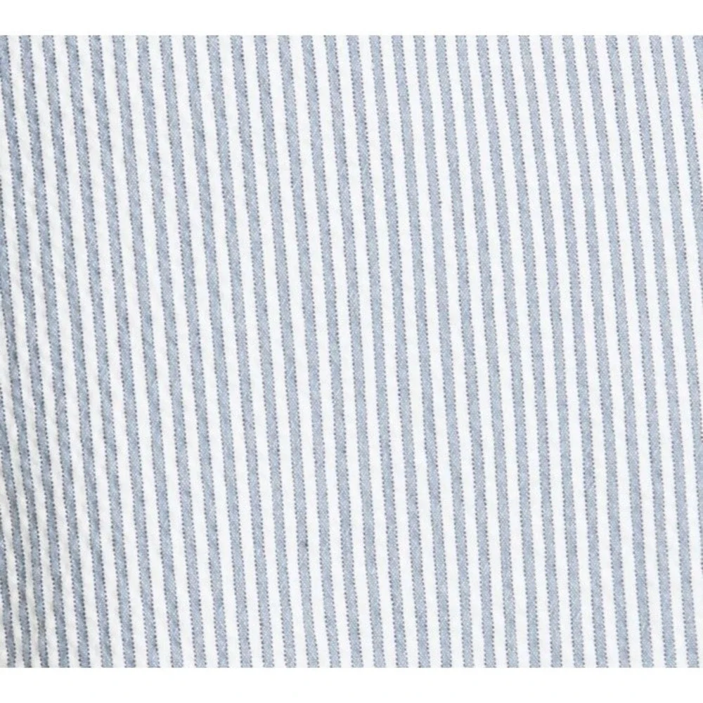 VERONICA BEARD Shorts Women sz 16 Blue White Stripe ALICIA High Seersucker NWT - Picture 5 of 5